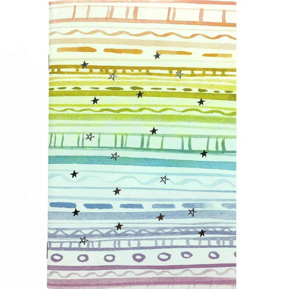 Rainbow and Stars Notebook